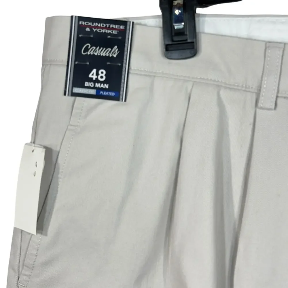 Roundtree & Yorke SZ 48 Casual Shorts Classic Fit Pleated 9